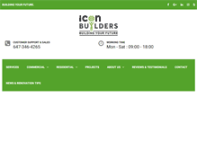 Tablet Screenshot of iconbuilders.ca